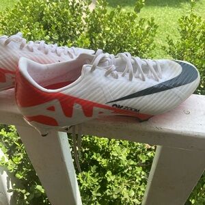 Nike Zoom Cleats - White, Red, and Black